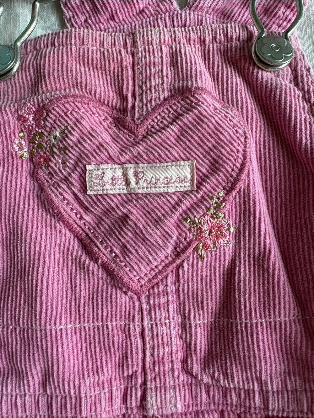 Vintage Carter's Pink Corduroy Girls Overalls